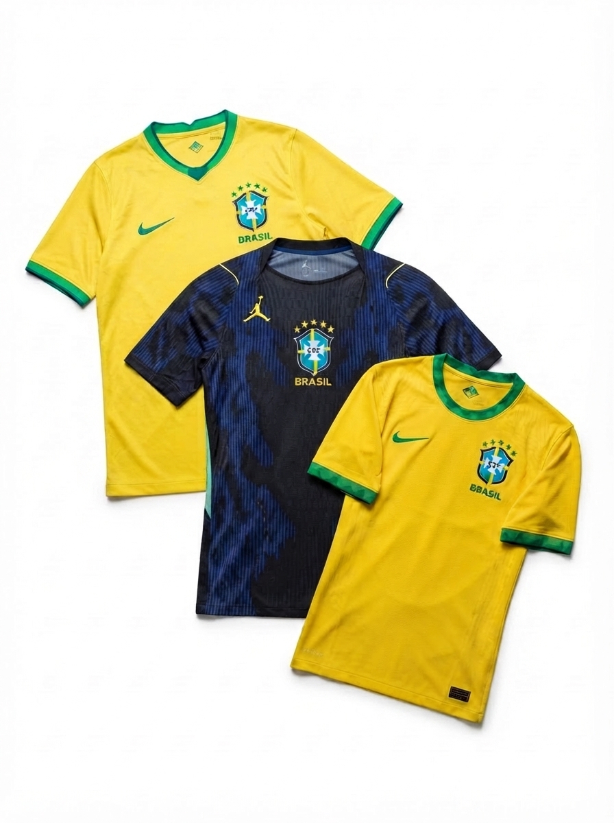 Combo 3 Jerseys do Brazil - Brasil - Fan Version