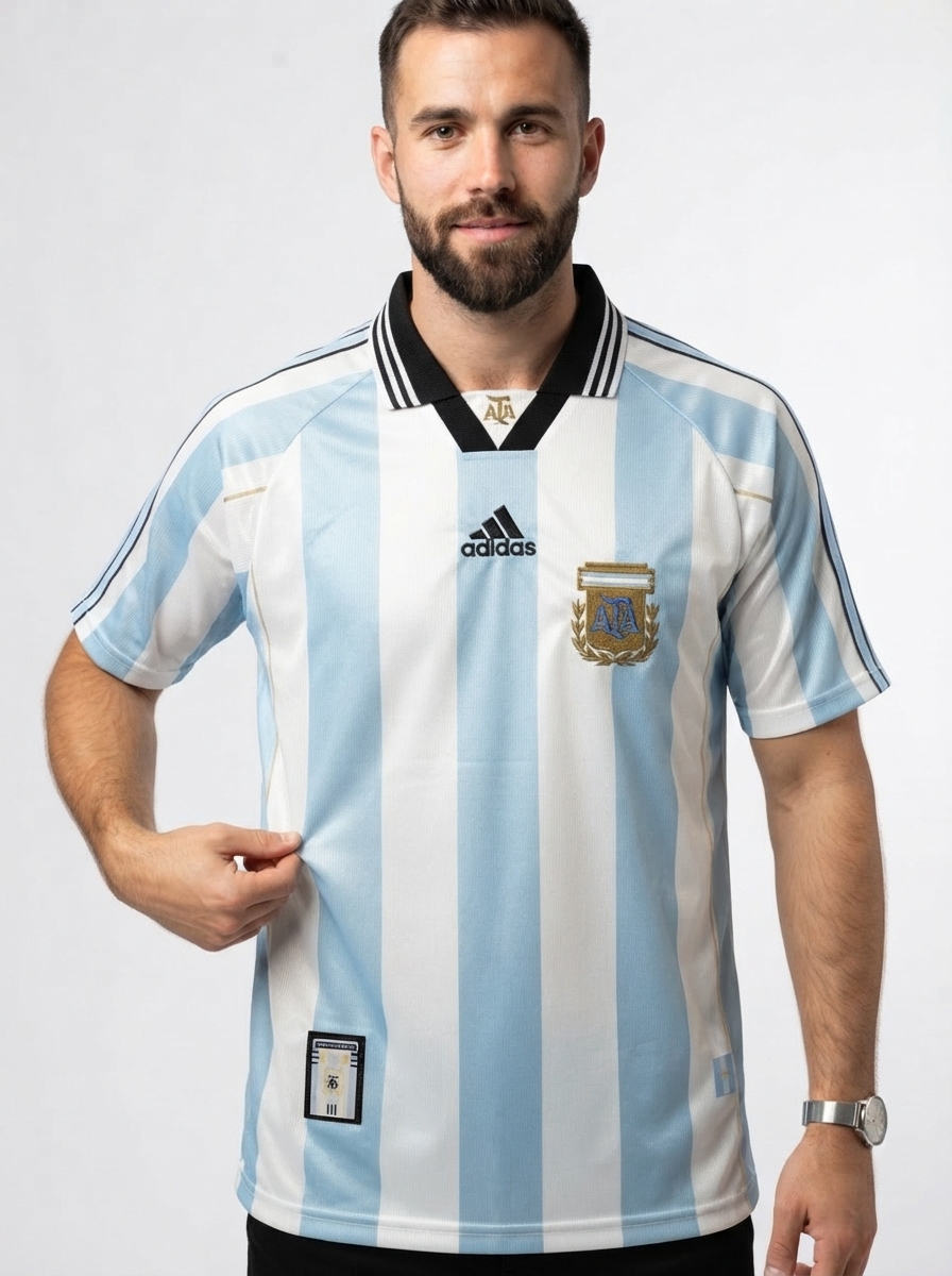 Argentina 1998 I Home Jersey - Retro Version