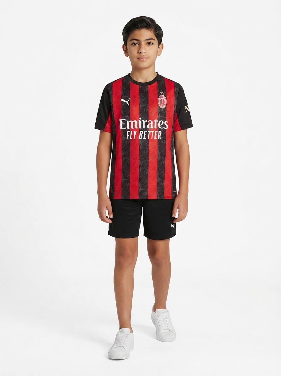 AC Milan Home Kit Kids 2025/26