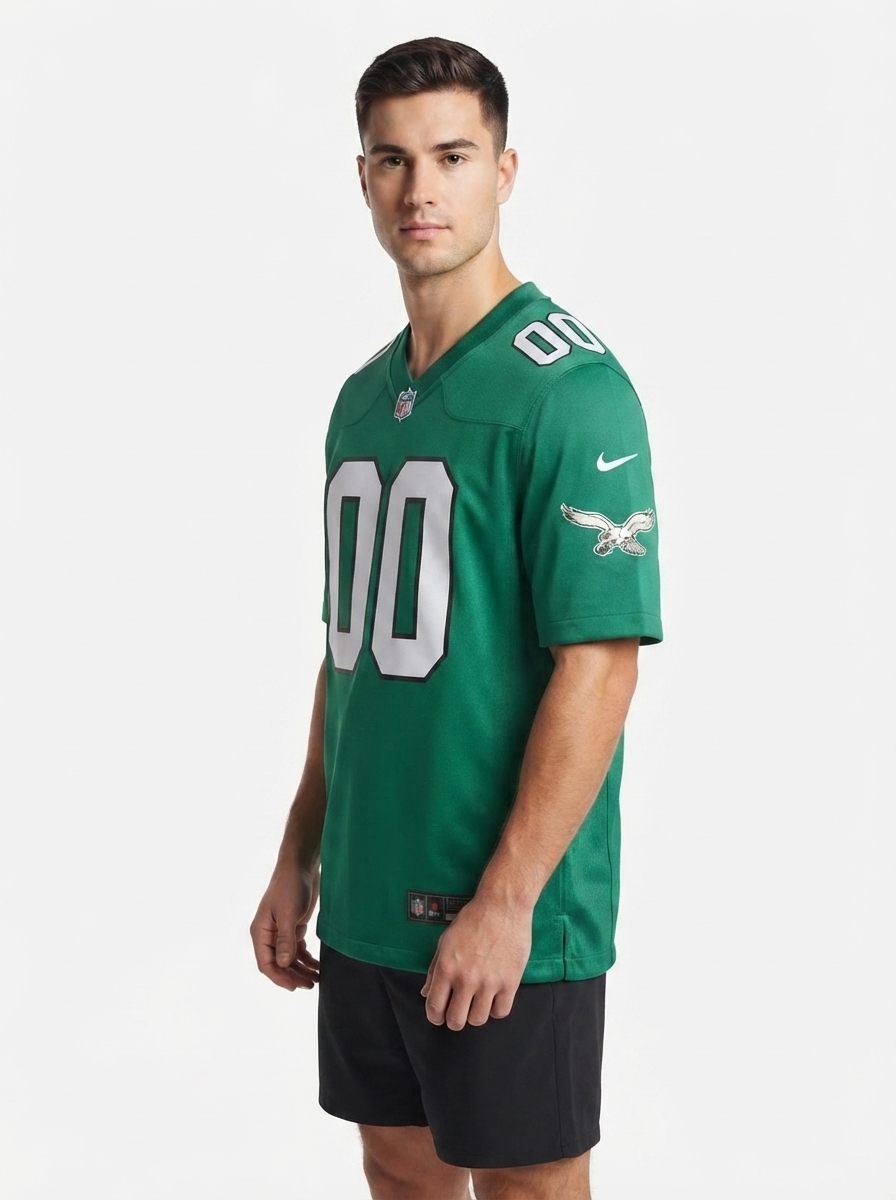 Philadelphia Eagles - Kelly Alternate Custom Game Jersey - Green