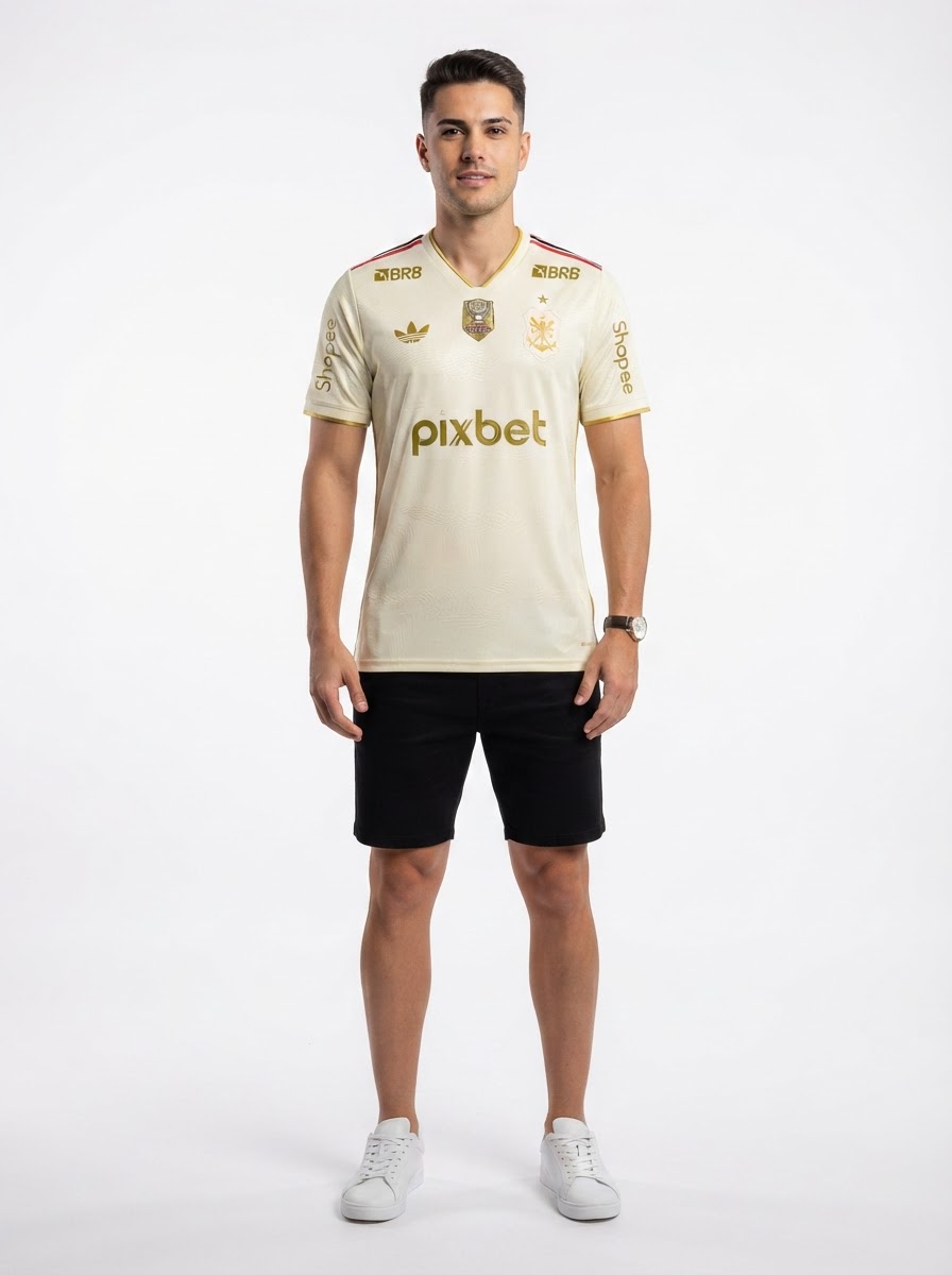 Manto Flamengo 2025/26 – Fan version All Sponsor + Patch Copa do Brasil