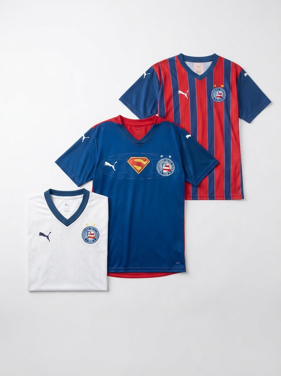 Bahia Home, Away e Third 2025/26 - Kit 3 - Fan Version