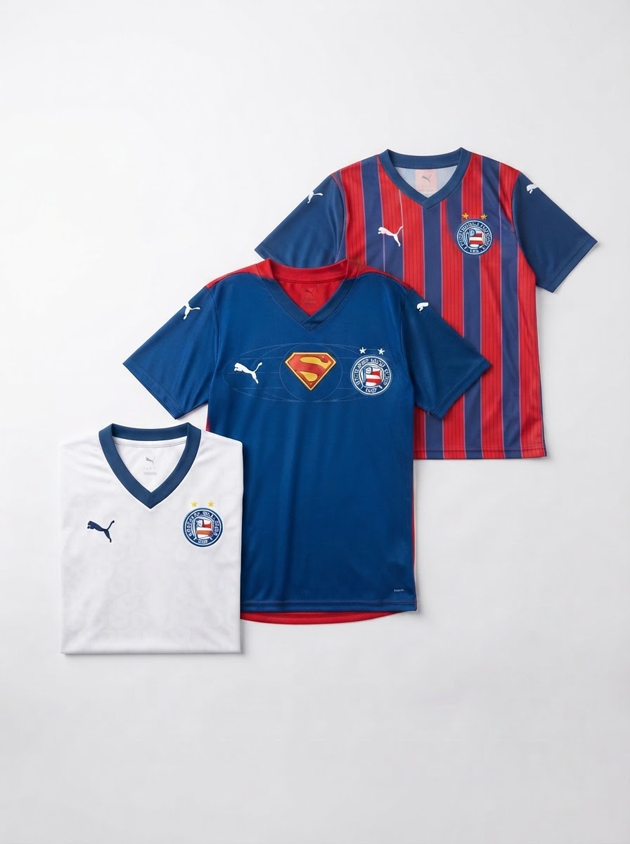 Bahia Home, Away e Third 2025/26 - Kit 3 - Fan Version