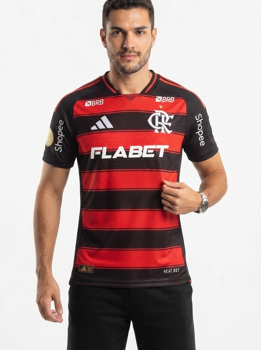 Jersey Flamengo 2025/26 I Authentic Player [Slim Fit] with Sponsors + Patch Mundial [Slim Fit]