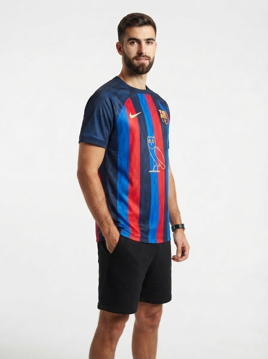 Barcelona & Drake Special Edition 22/23 OVO Jersey - Fan Version