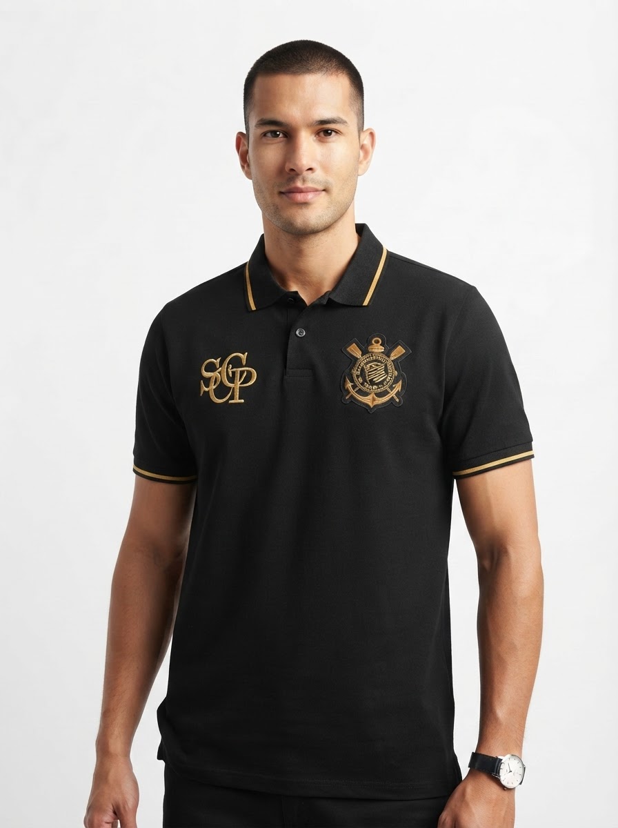 Jersey Corinthians Polo Retro Gold - SPR