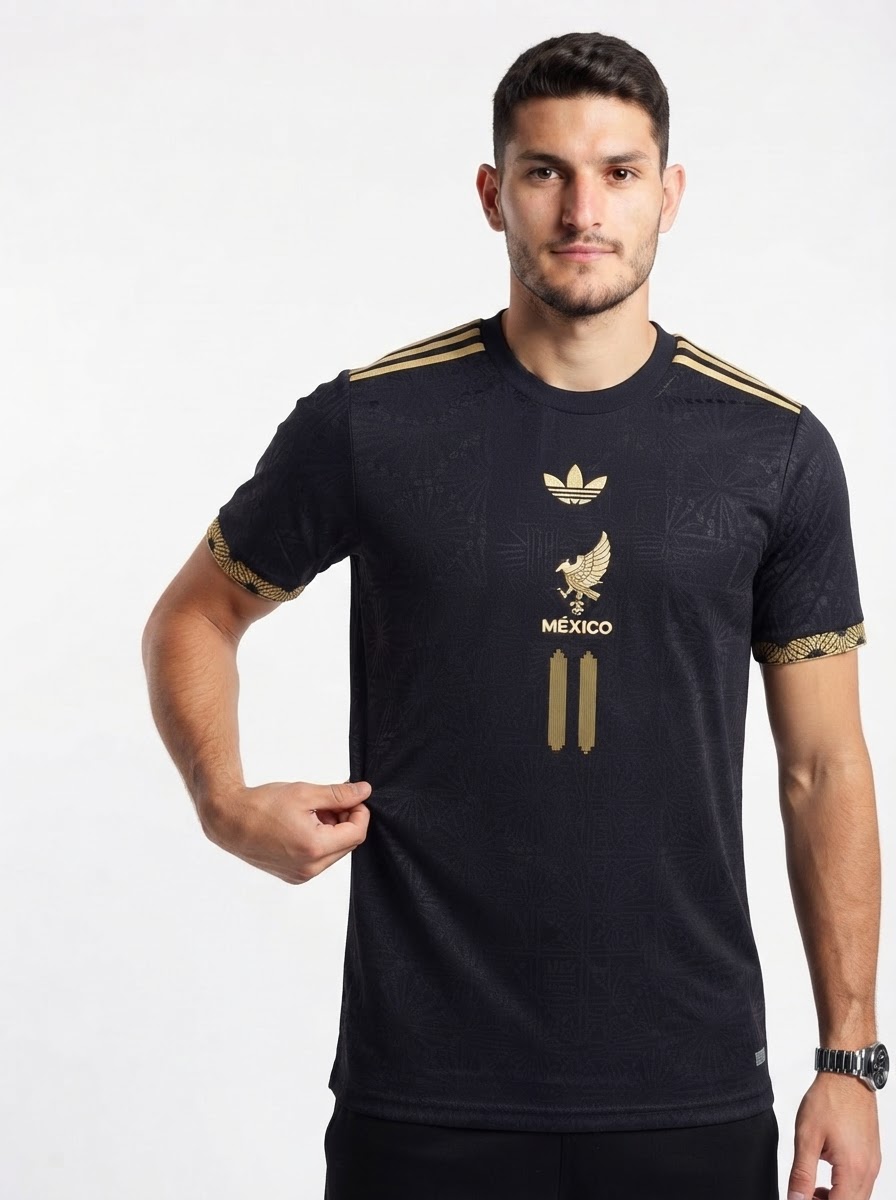Mexico Santiago Giménez 2025 Special Edition Authentic Player [Slim Fit] Player Third Jersey by