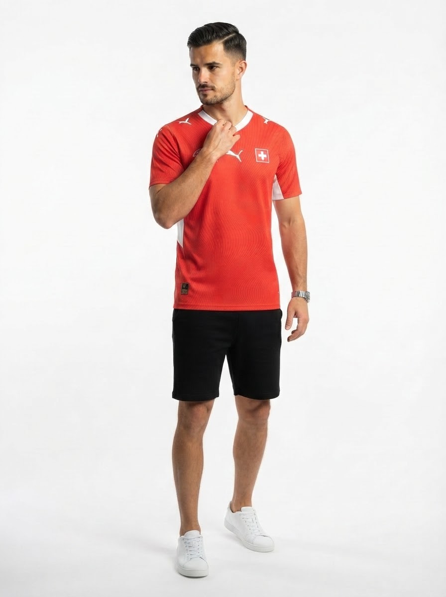 Switzerland Home Soccer Jersey World Cup 2026 - Fan Version
