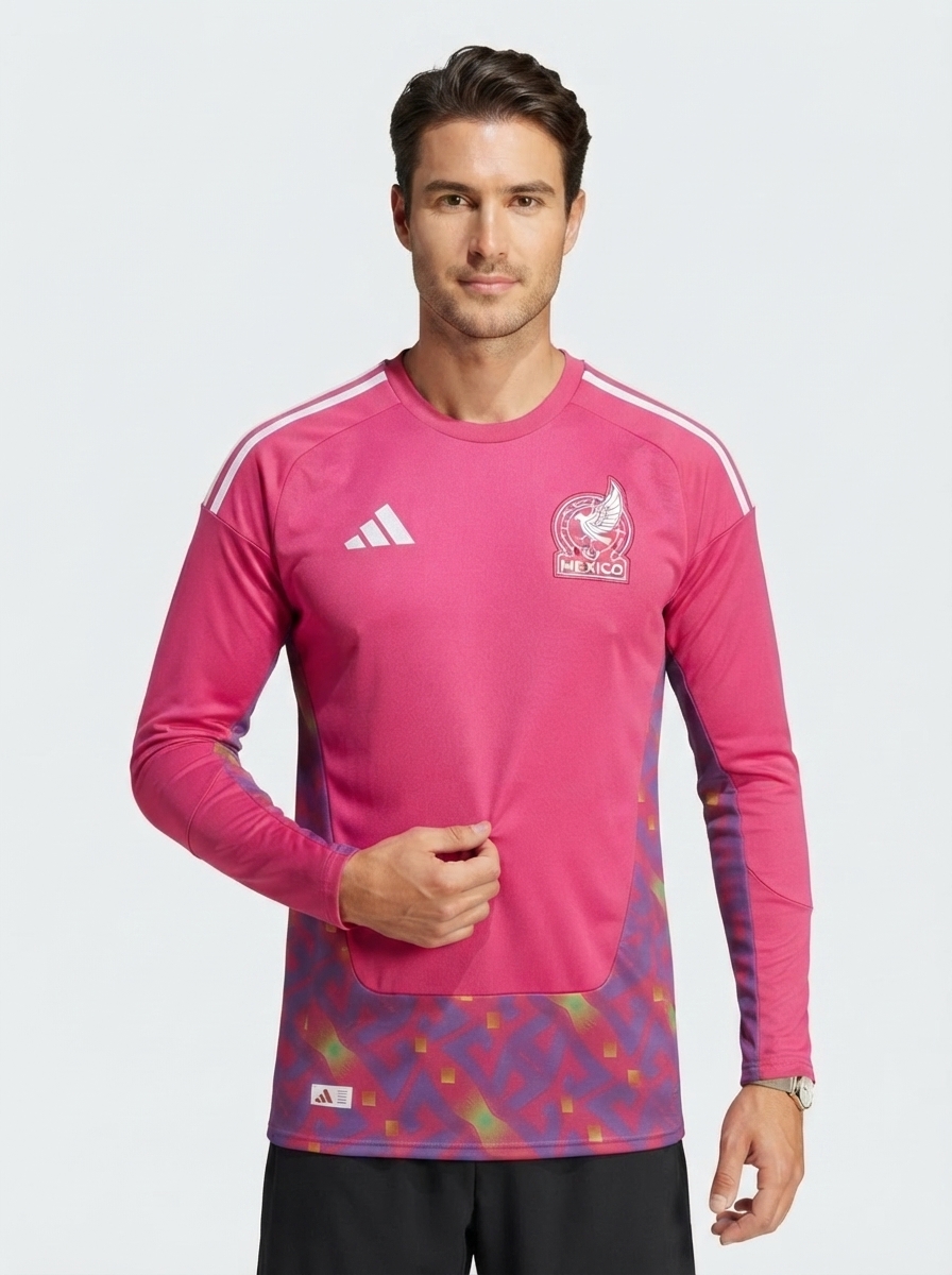 Mexico GK Fan Jersey Long Sleeve Shirt 2026 World Cup