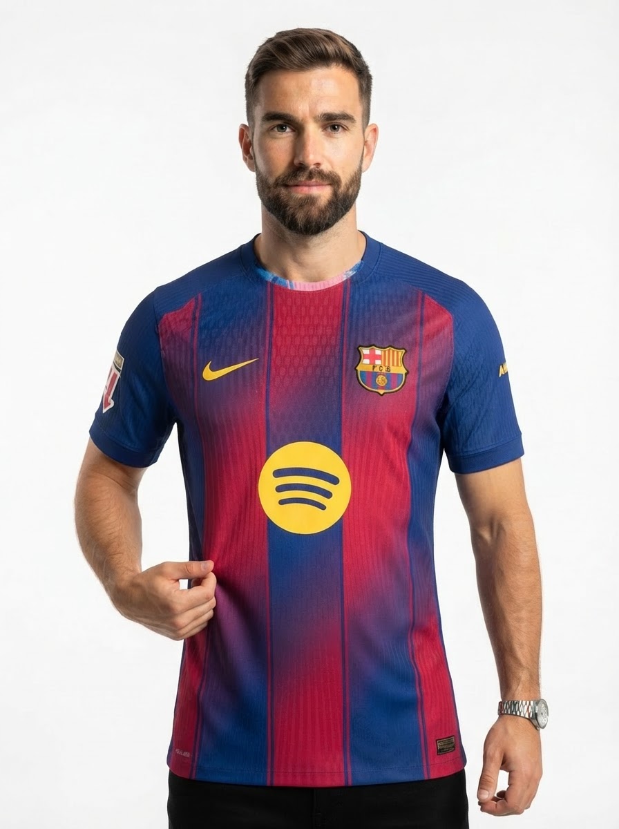 Lamine Yamal Barcelona 2025/26 Home Authentic Player [Slim Fit] Player [Slim Fit] Player [Slim Fit] Player Jersey - Slim Fit
