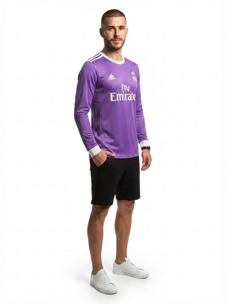 Real Madrid 16/17 II Away Jersey - Long Sleeve Retro Version