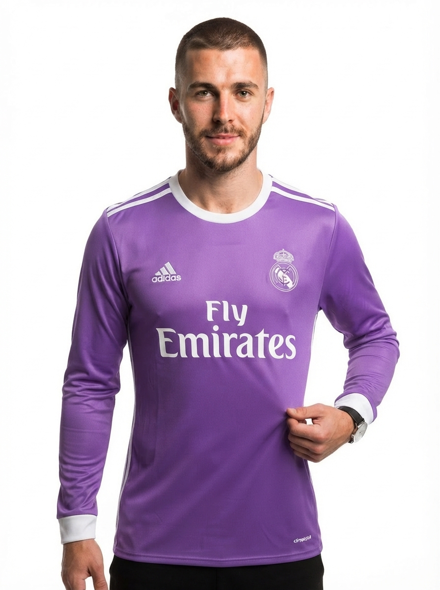 Real Madrid 16/17 II Away Jersey - Long Sleeve Retro Version