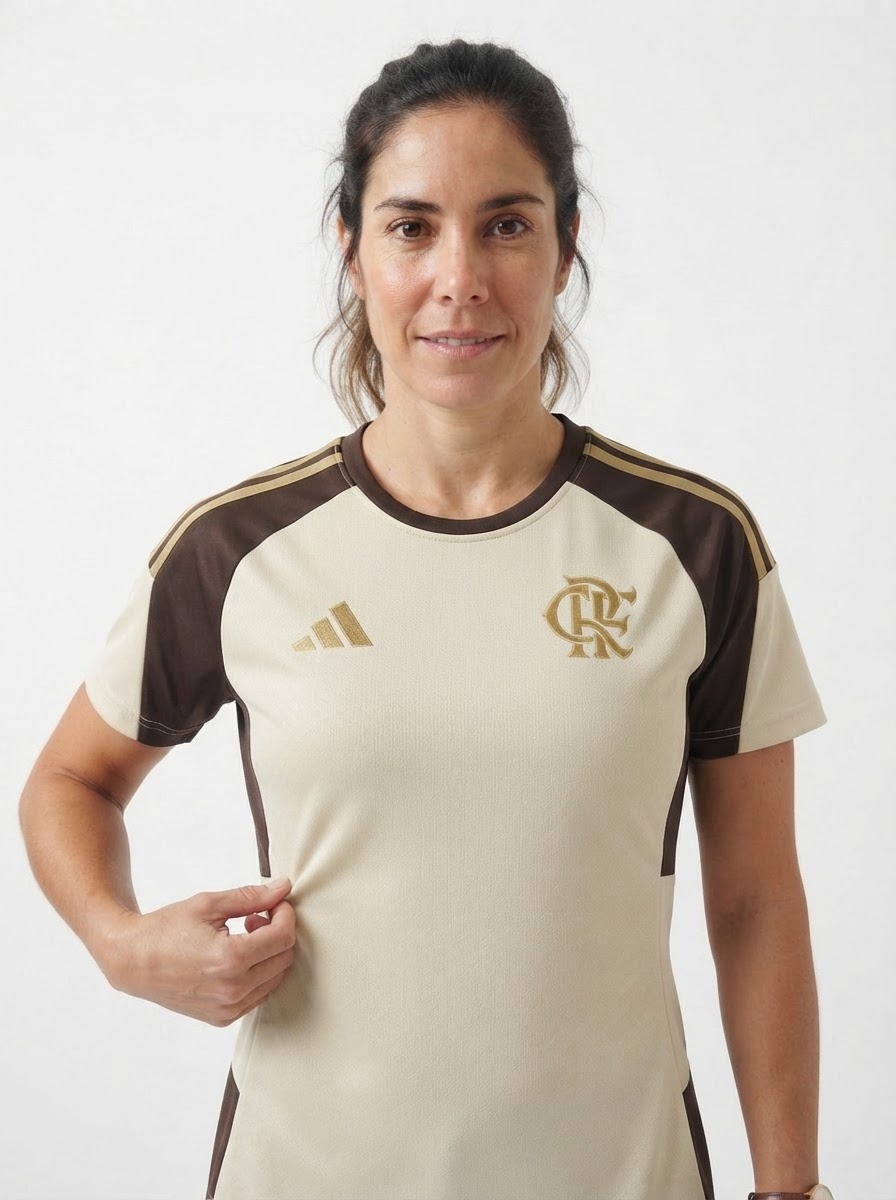 Jersey Flamengo Training 2026 Women's Bege - Fan Version
