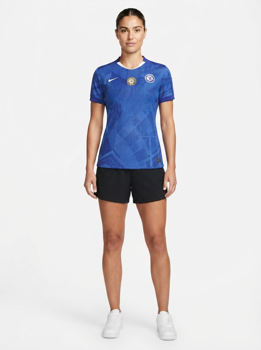 Chelsea Home Women 2025-26 World Champions 25 printing
