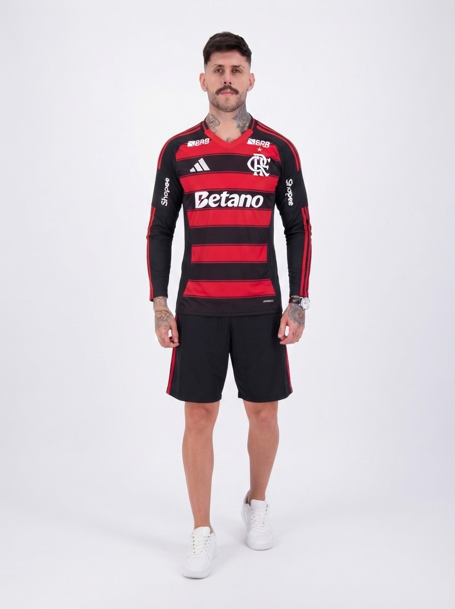Jersey Long Sleeve Flamengo 2025/26 I All Sponsor