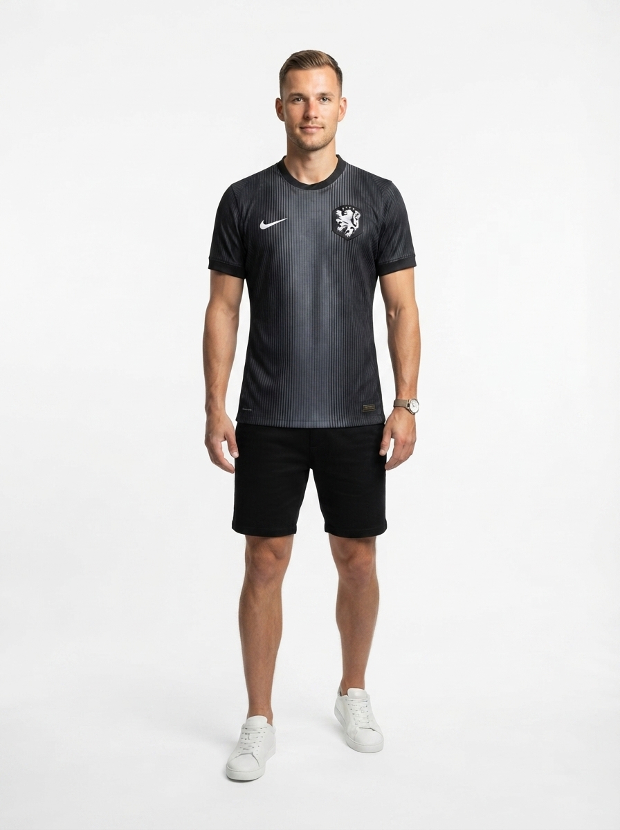 Netherlands 25/26 Goalkeeper Jersey - Black - Player Version - Slim Fit