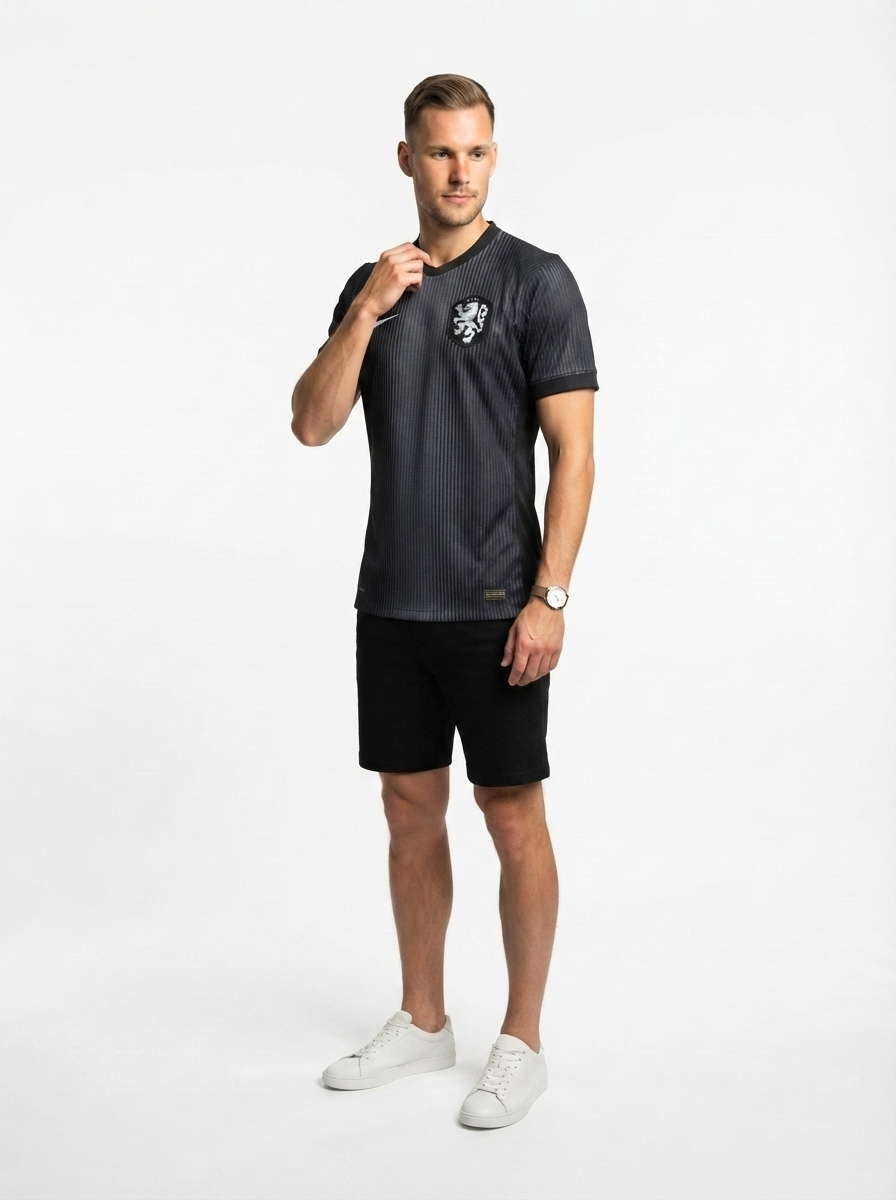 Netherlands 25/26 Goalkeeper Jersey - Black - Player Version - Slim Fit