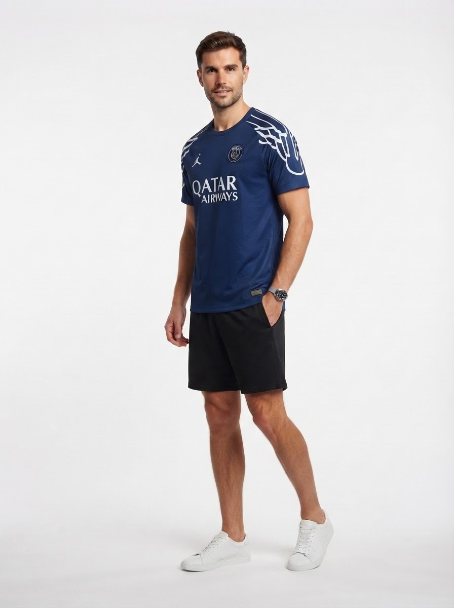Paris Saint-Germain (PSG) 25/26 Training Jersey - Navy Blue - Fan Version