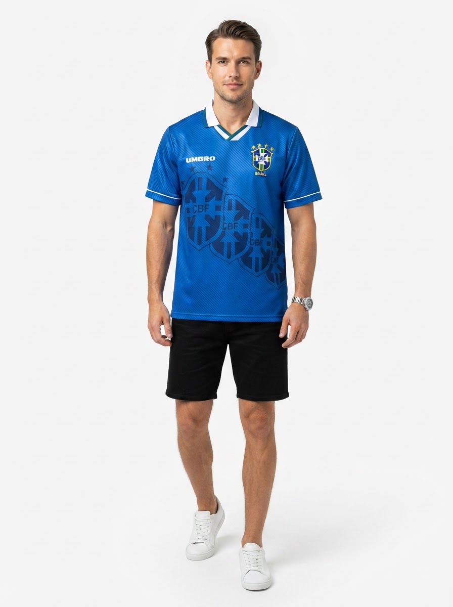 Retro 1994 Brazil Away Jersey