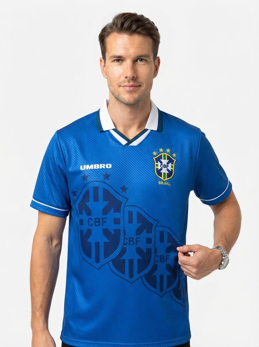 Retro 1994 Brazil Away Jersey