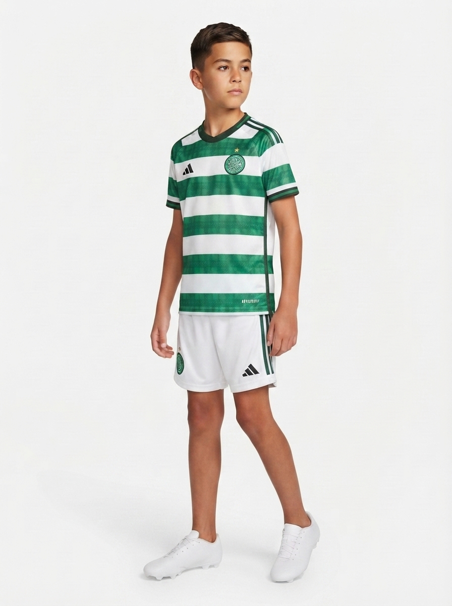 Celtic 2025/26 Home Kids Kit