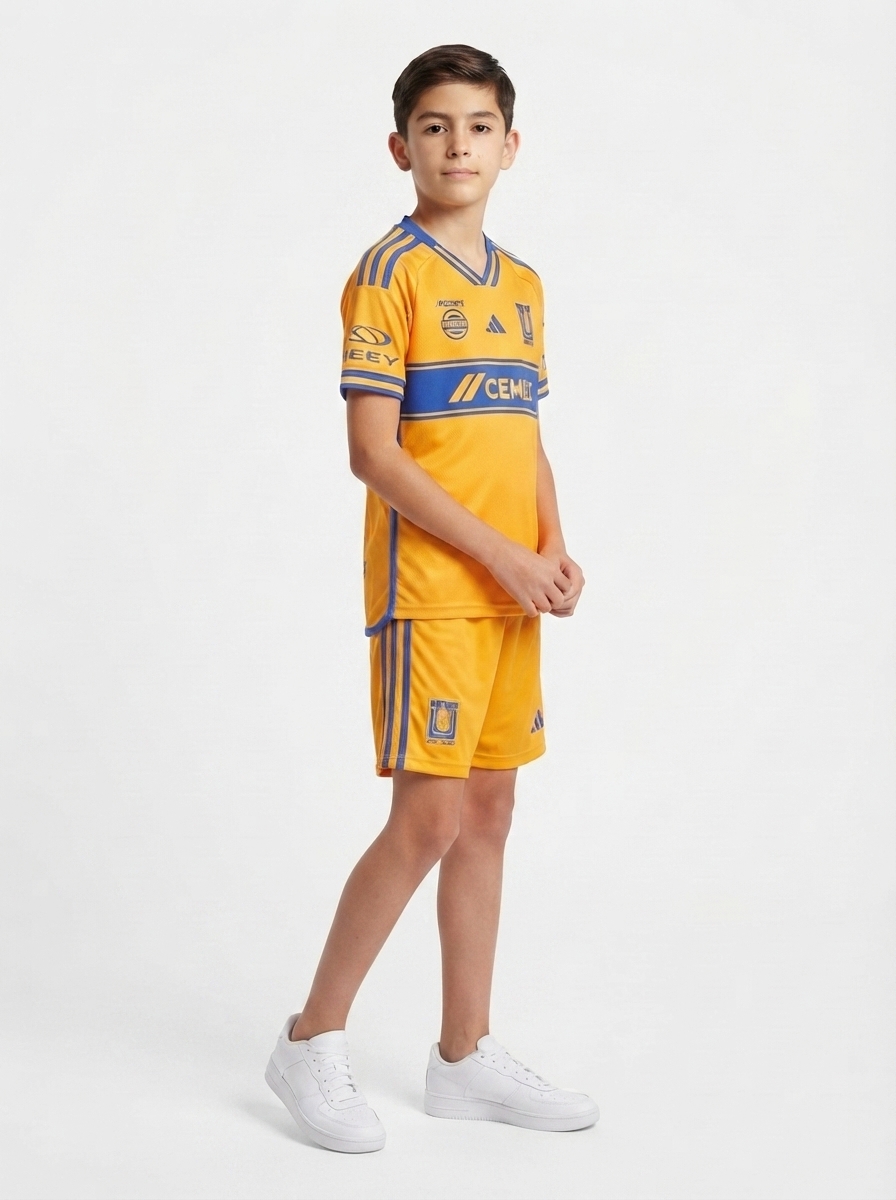 Tigres UANL 2025/26 Home Kids Kit