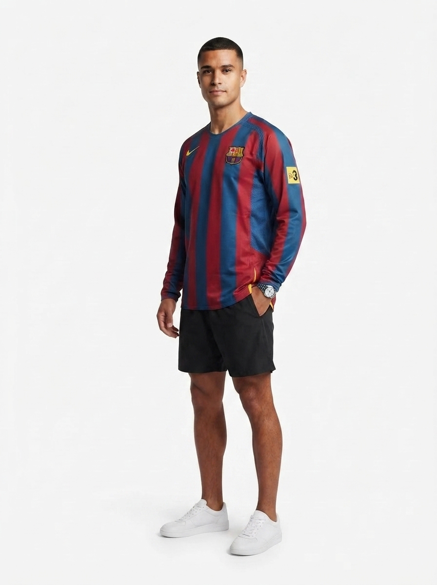 Ronaldinho FC Barcelona 2005/06 Reissue Long Sleeve Jersey