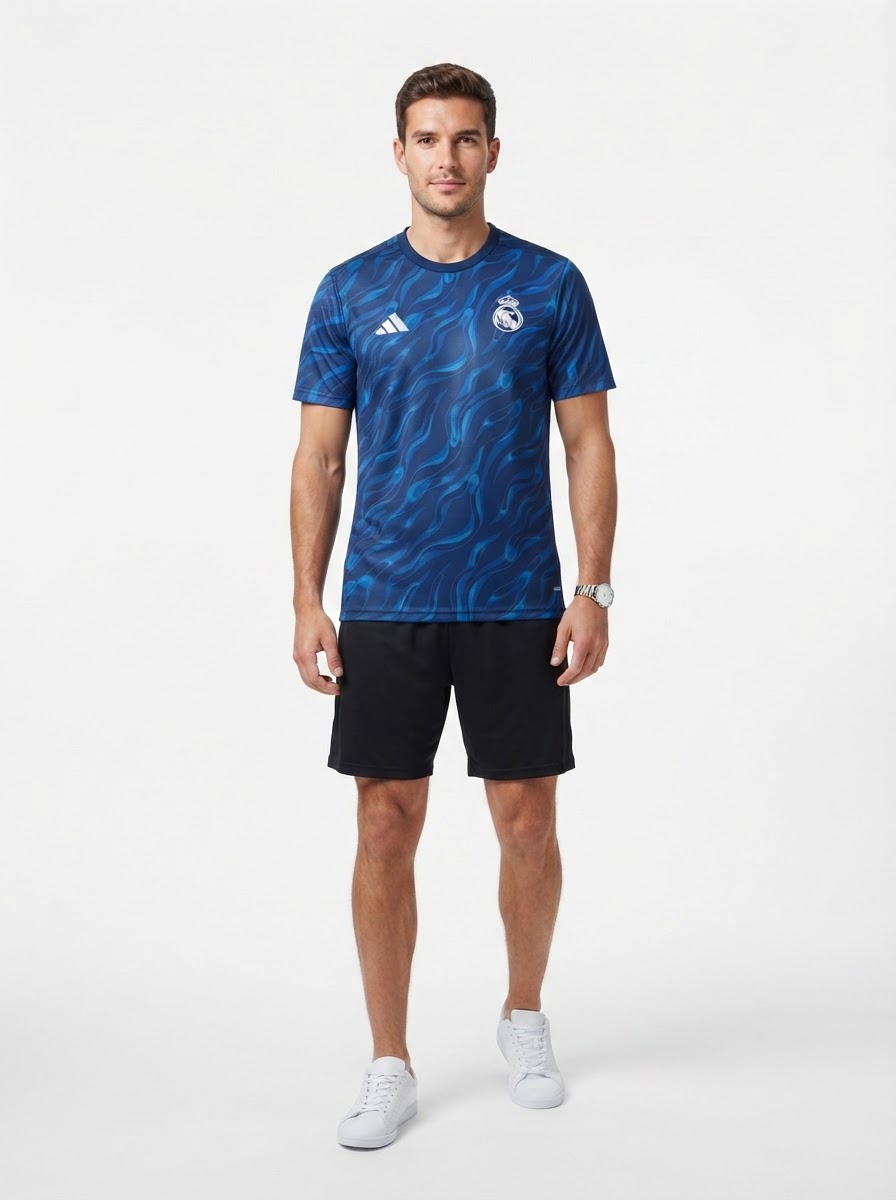 Real Madrid 25/26 Training Jersey - Navy Blue - Fan Version