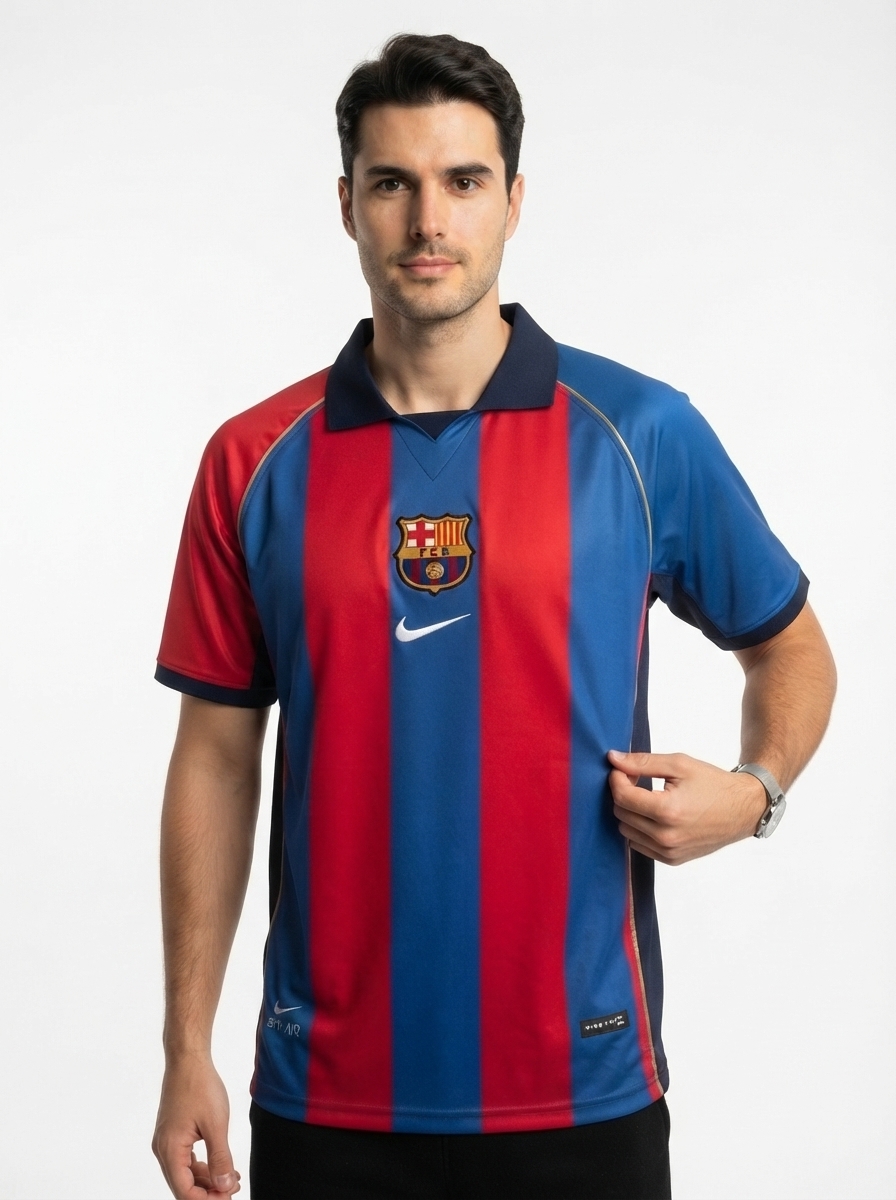 Barcelona 01/02 I Home Jersey - Retro Version