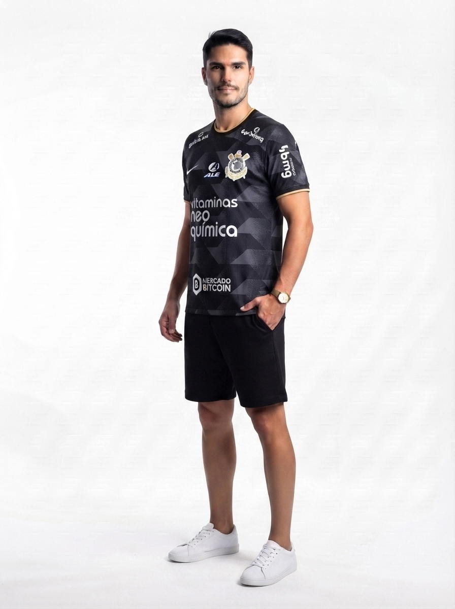 Corinthians 22/23 II Away Jersey - with Sponsors - Fan Version