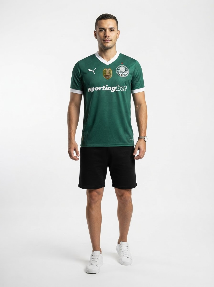 Palmeiras Home Jersey 2025/26 Patch Campeão - Fan Version