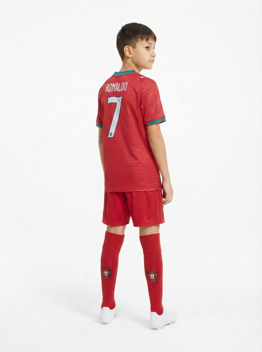Portugal 2026 Ronaldo #7 Home World Cup 2026 Kit Kids