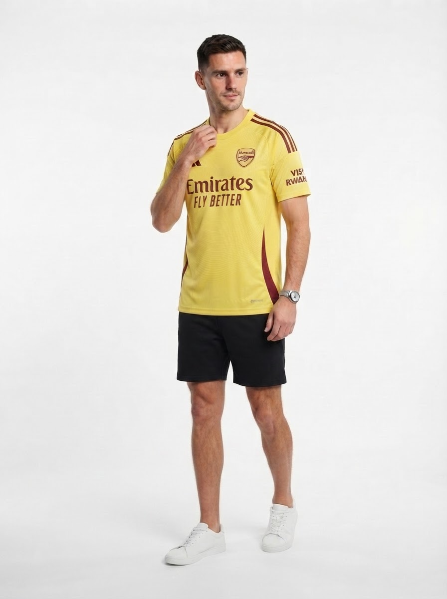 Arsenal 2025/26 Yellow goalkeeper Jersey
