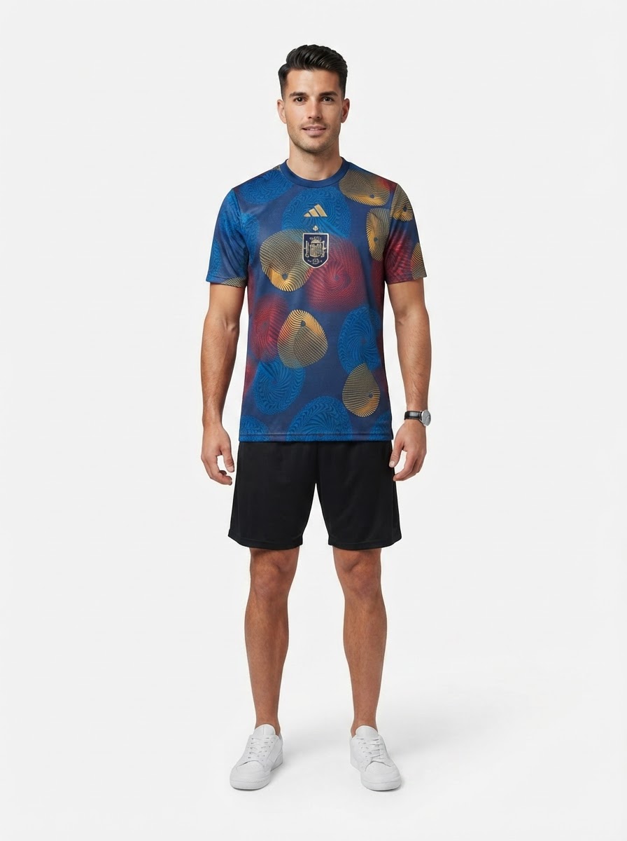 Spain 22/23 Pre Match Training Jersey - Fan Version