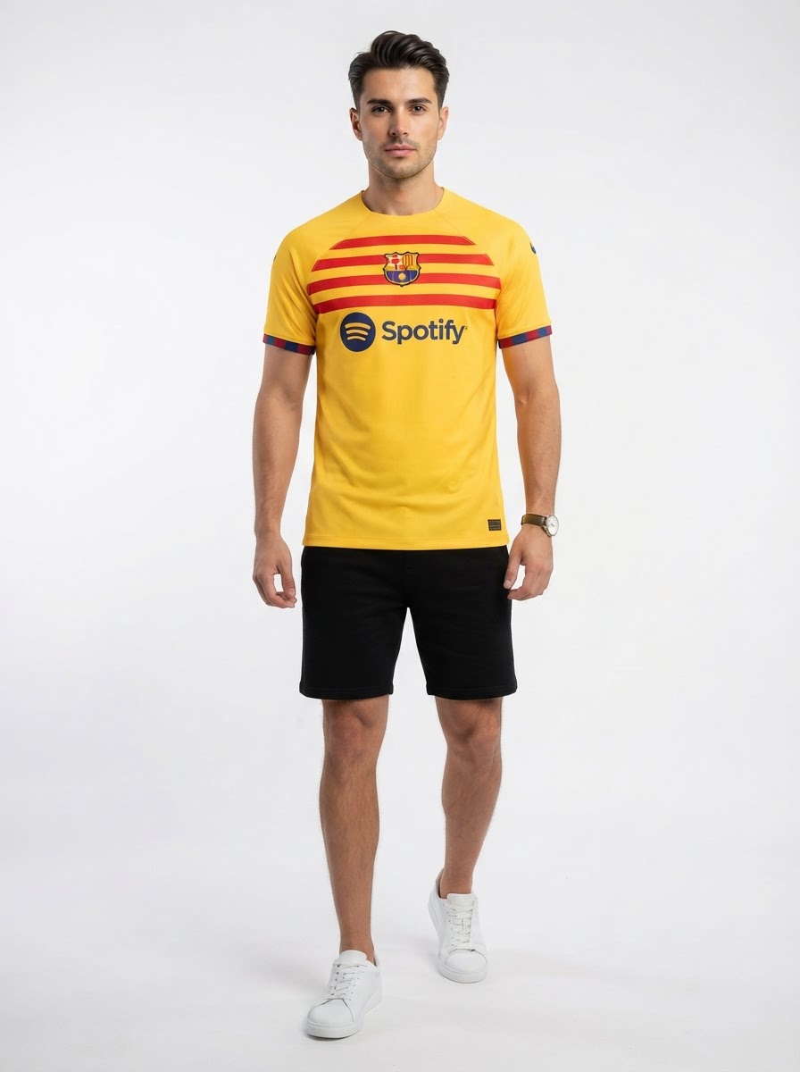 Barcelona 22/23 Senyera IV Fourth Jersey - Fan Version