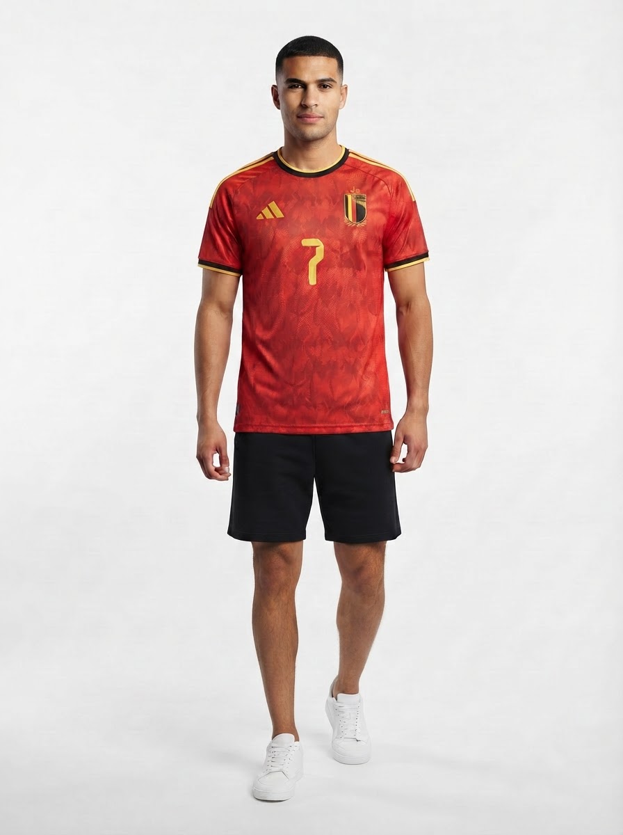Belgium Home De Bruyne 7 Fan Jersey Shirt 2026 World Cup