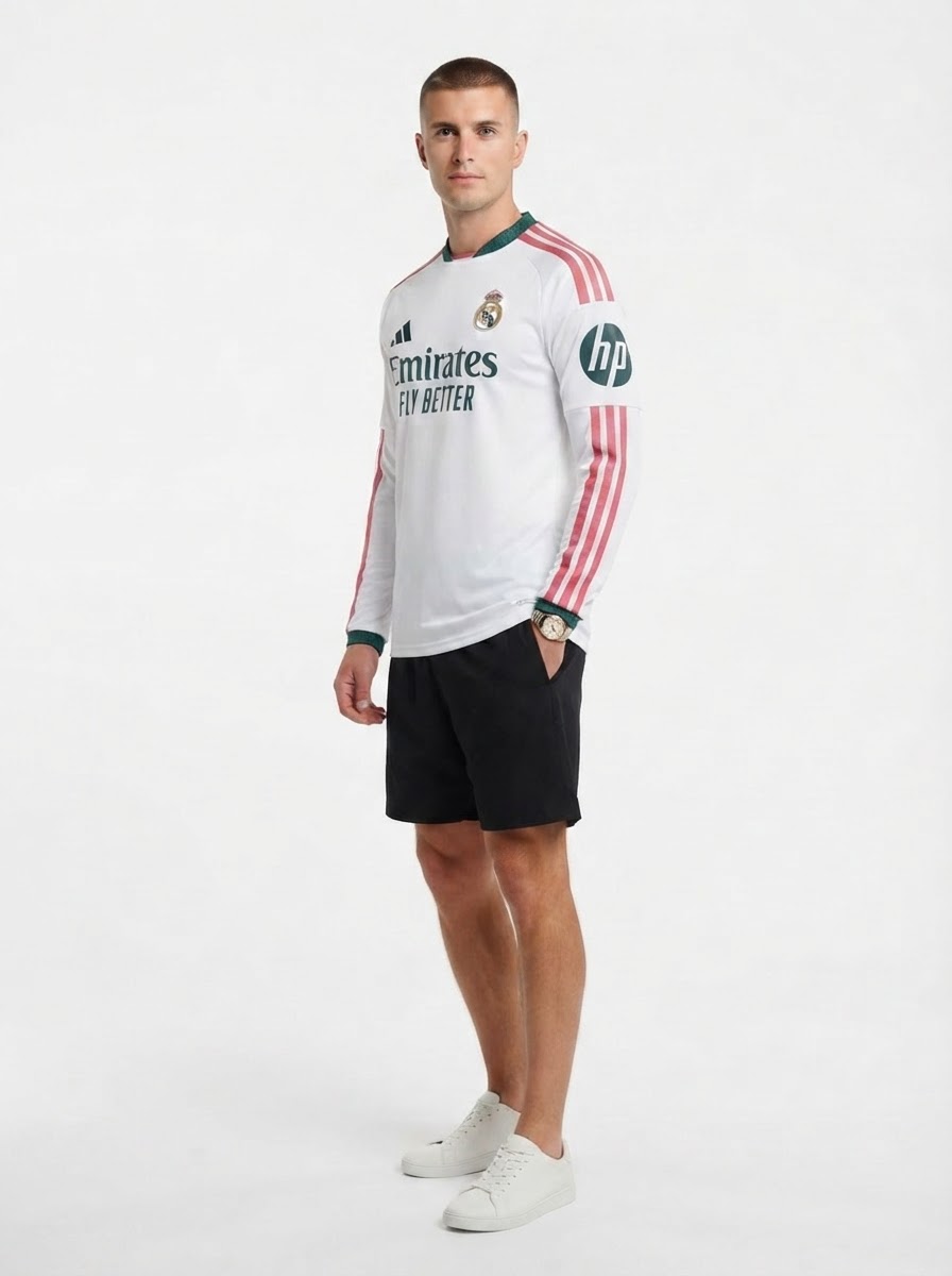 Real Madrid Home 26/27 Jersey - Long Sleeve