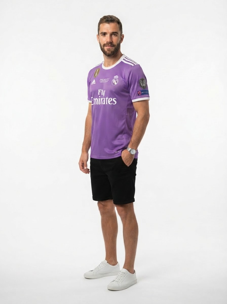 REAL MADRID AWAY - RETRO 2016-17 + Patchs
