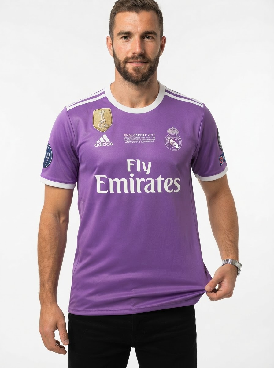 REAL MADRID AWAY - RETRO 2016-17 + Patchs