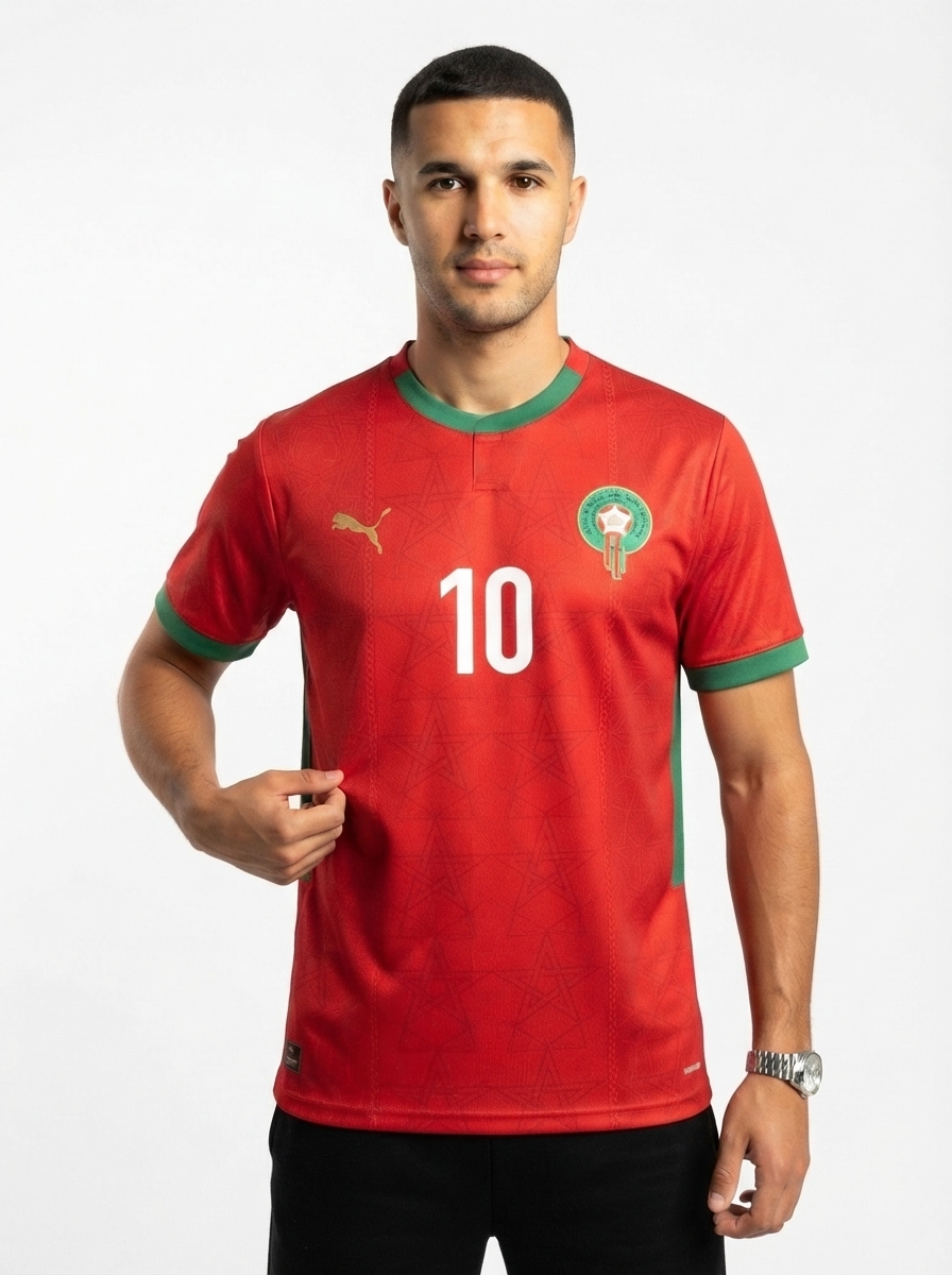 Marocco Brahim 10 Home Fan Jersey 2025/26