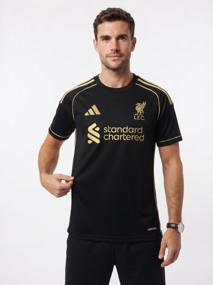 Liverpool 2025/26 Black Gold Edition Jersey