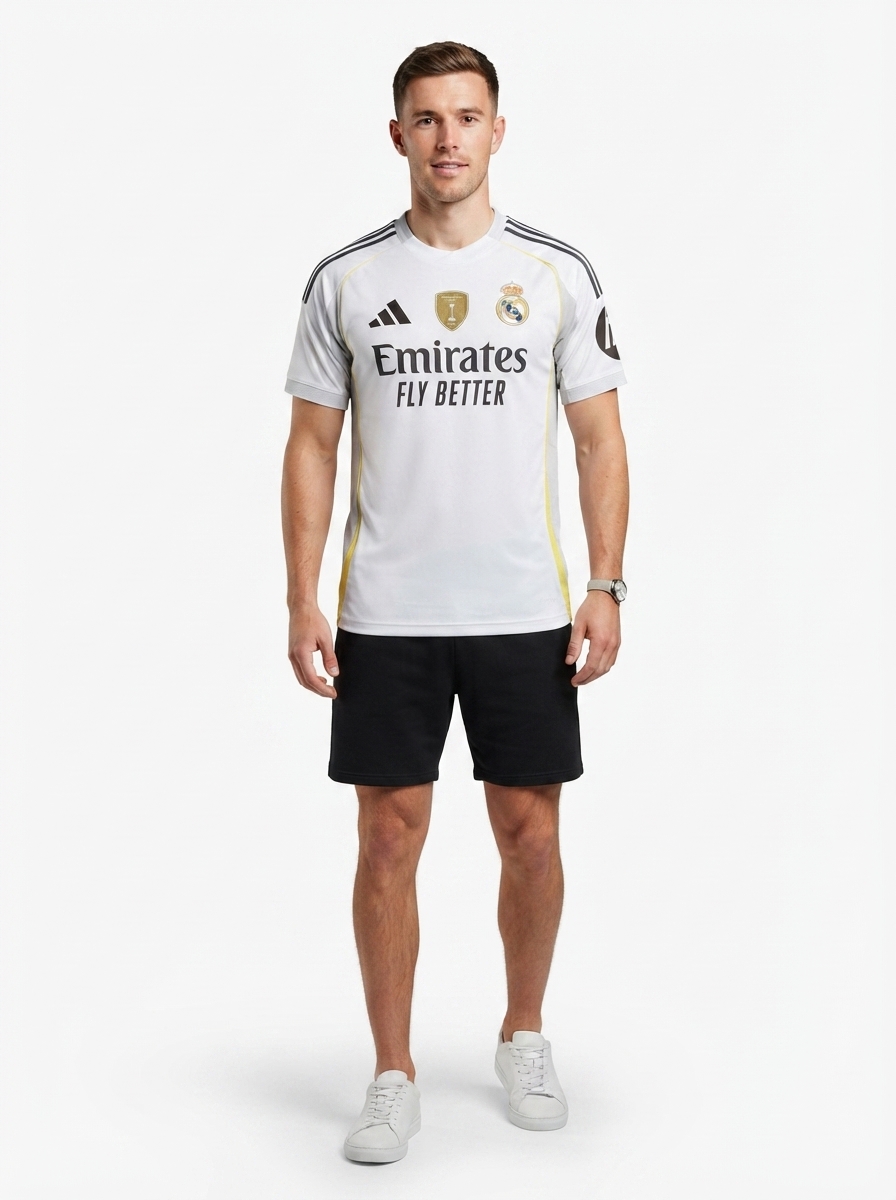 Real Madrid Home Bellingham 5 Fan Jersey 2025/26 FIFA Intercontinental Champions Patch