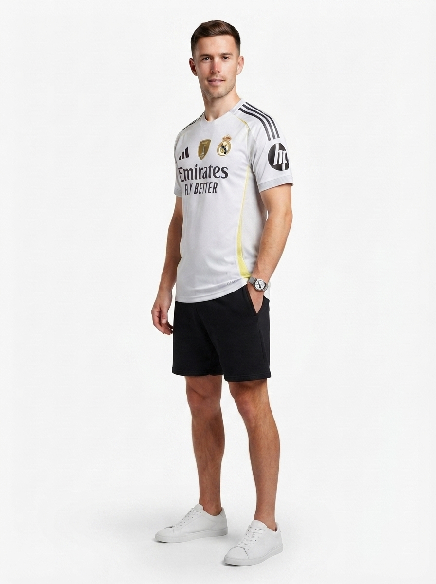 Real Madrid Home Bellingham 5 Fan Jersey 2025/26 FIFA Intercontinental Champions Patch