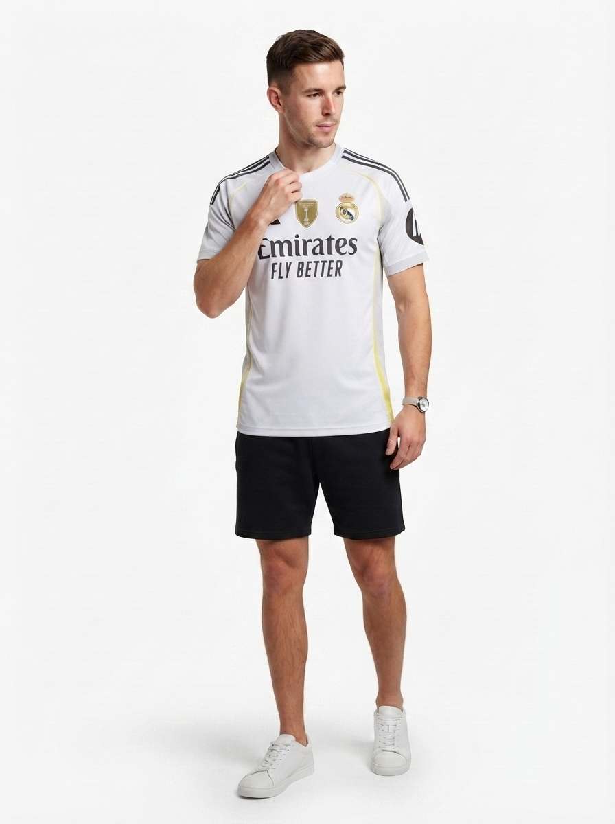 Real Madrid Home Bellingham 5 Fan Jersey 2025/26 FIFA Intercontinental Champions Patch