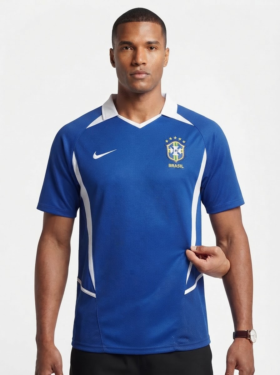 Jersey Retro Brasil 2002 Fan