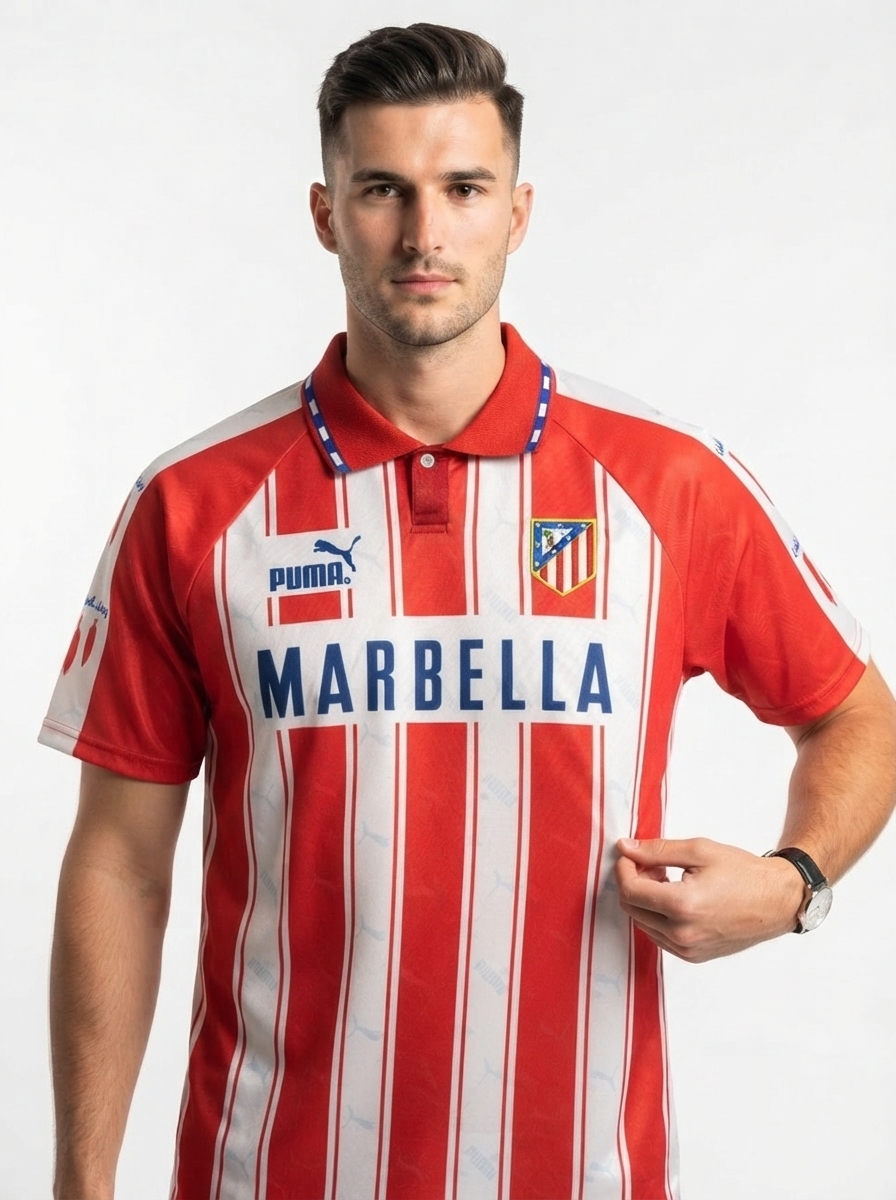 Atletico Madrid 94/95 I Home Jersey - Retro Version