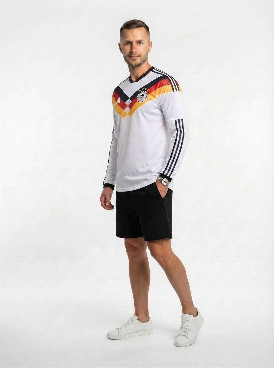 Germany Home Long Sleeve Fan Jersey Shirt 2026 World Cup