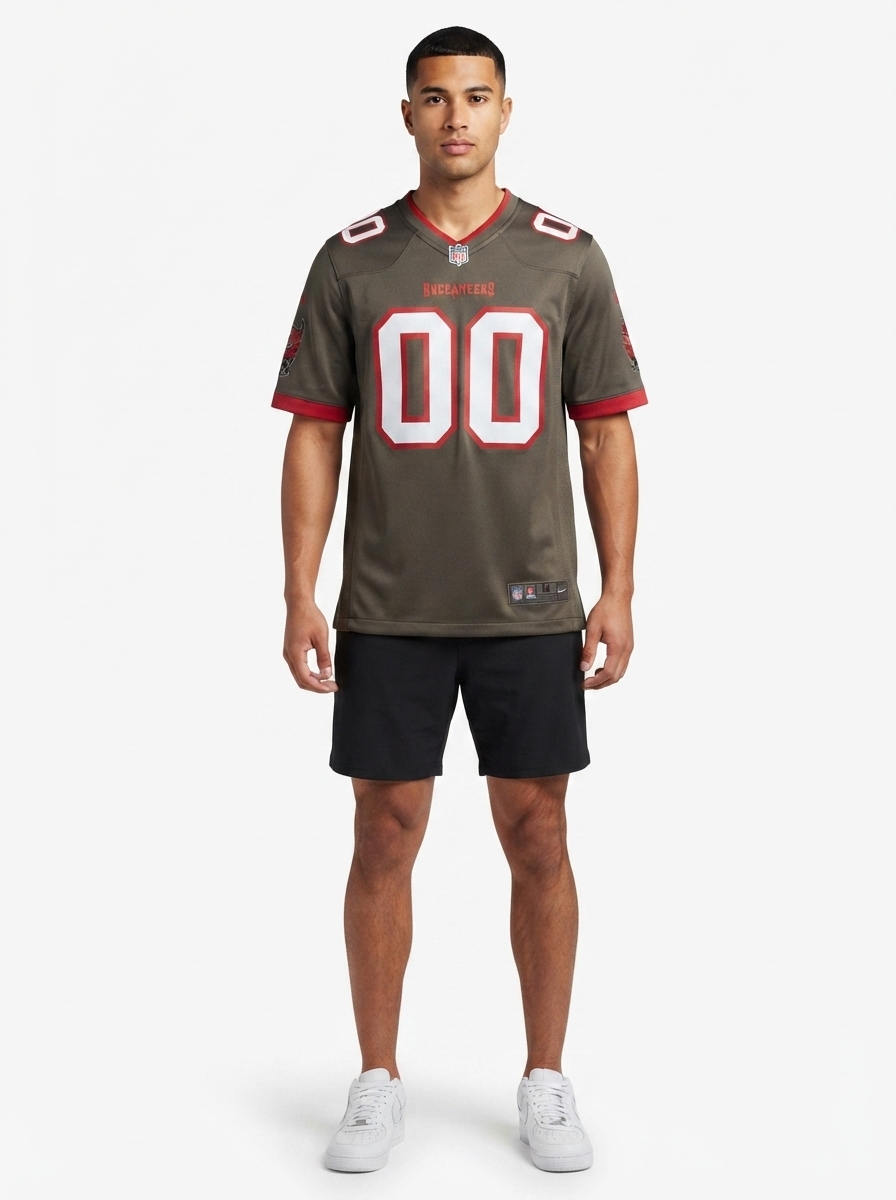 Tampa Bay Buccaneers - Pewter Alternate Custom Game Jersey