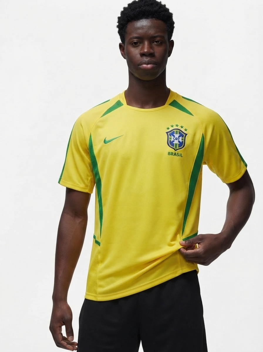 Jersey Retro National Team Brasil 2002/03 I