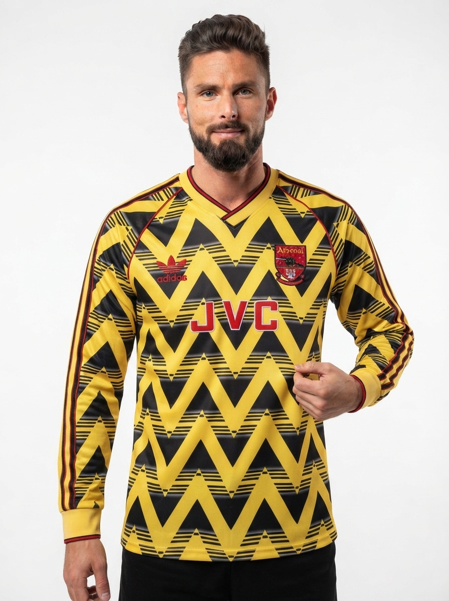 Arsenal 91/93 II Away Jersey - Long Sleeve Retro Version